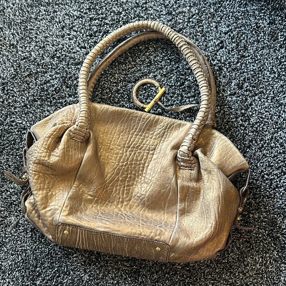 208. Salvatore Ferragamo Metallic Gold/Bronze Shoulder Bag - Picture 8 of 11
